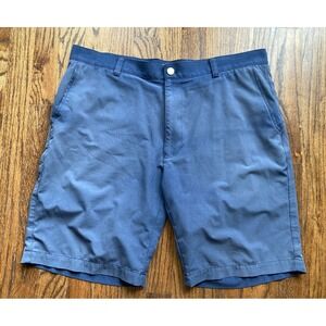 Peter Millar Shorts Mens Size 36 Navy Blue Shackleford Performance Golf Preppy